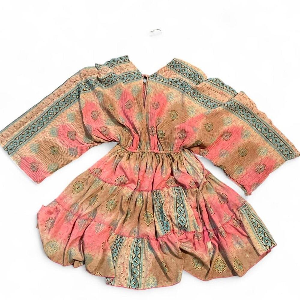 Anisa spain boho tiered kaftan - Picture 3 of 7
